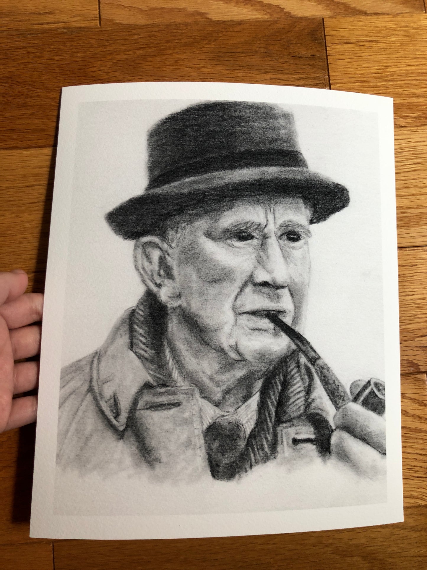 The Professor - J.R.R. Tolkien graphite portrait - Only ONE available of this paper type! -