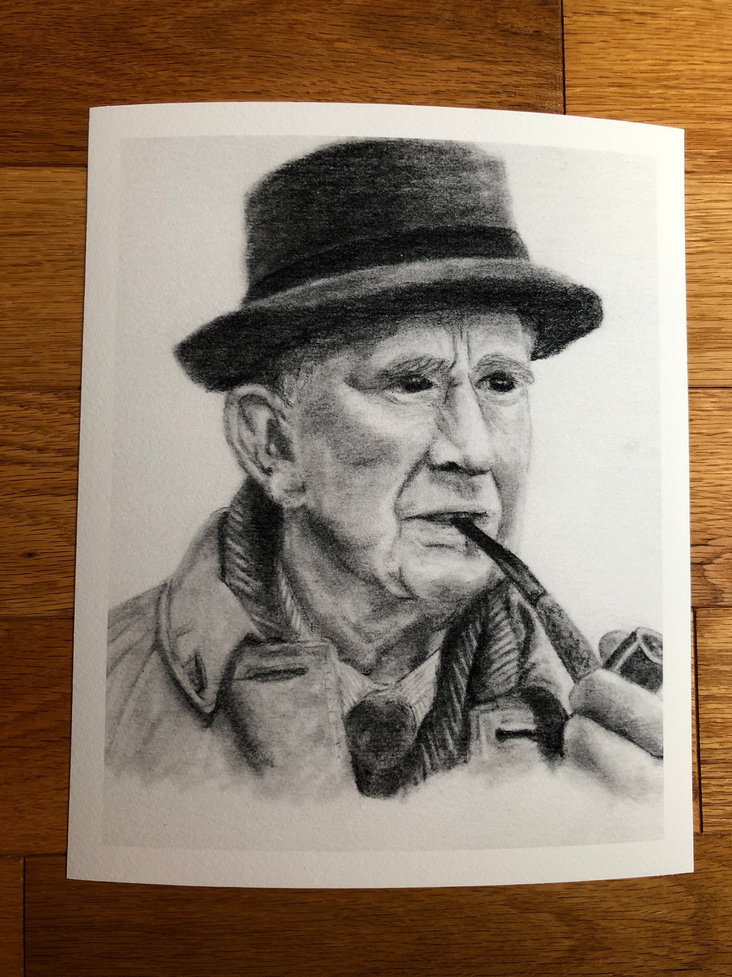 The Professor - J.R.R. Tolkien graphite portrait - Only ONE available of this paper type! -