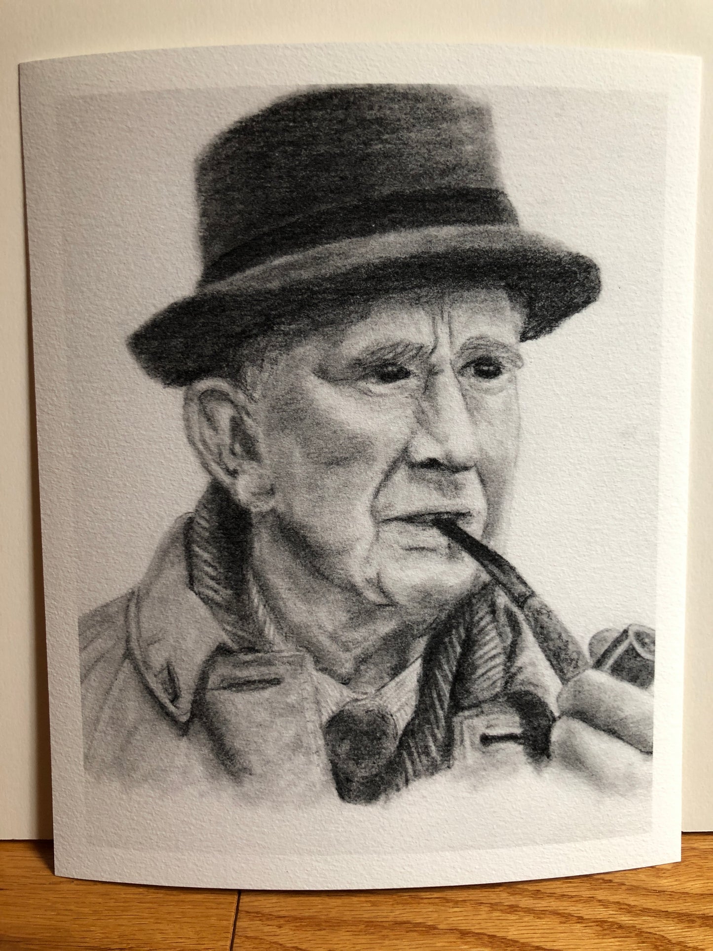The Professor - J.R.R. Tolkien graphite portrait - Only ONE available of this paper type! -