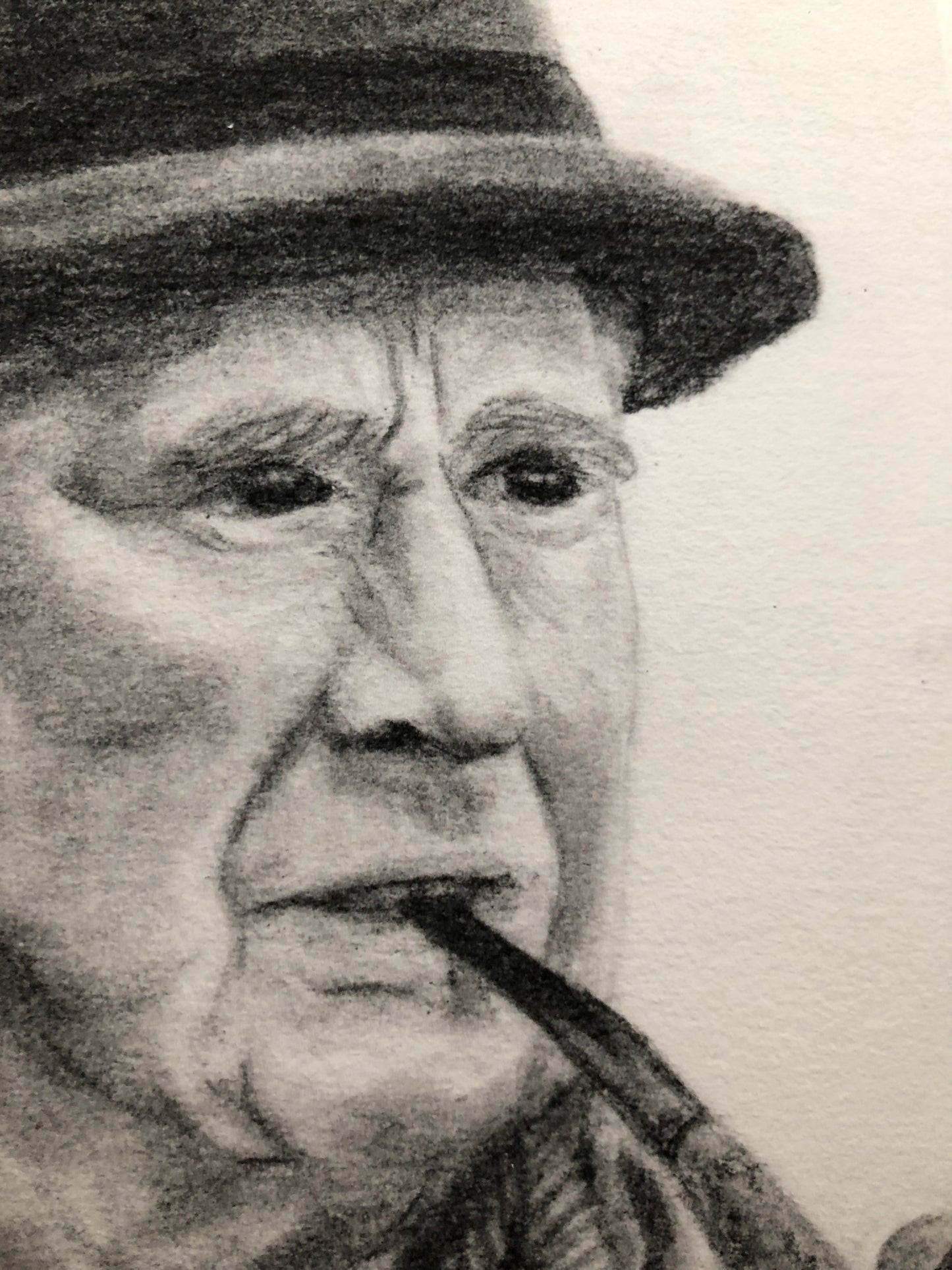 The Professor - J.R.R. Tolkien graphite portrait - Only ONE available of this paper type! -