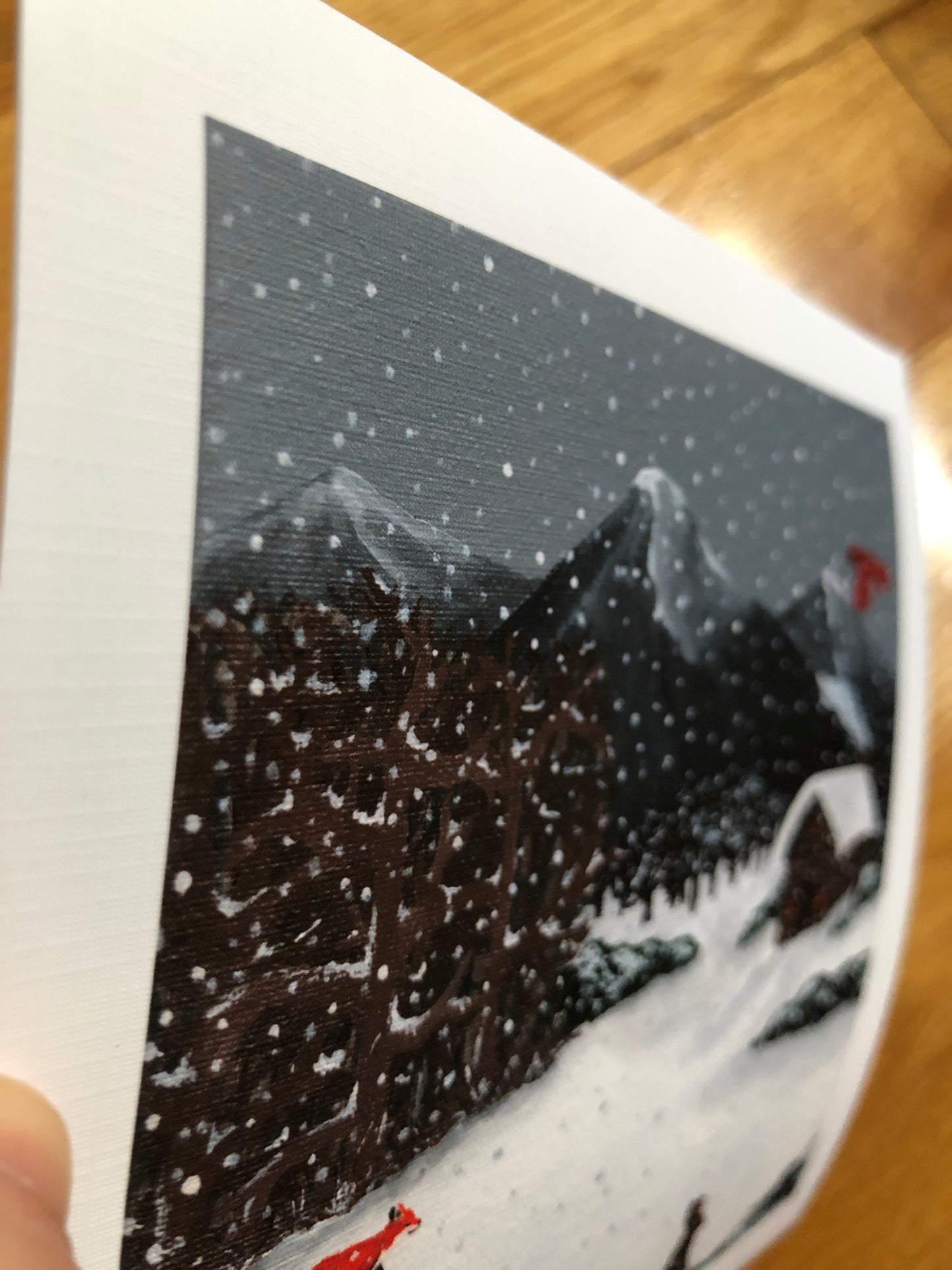 Snowy Scene print - Only TWO available of this paper type! -