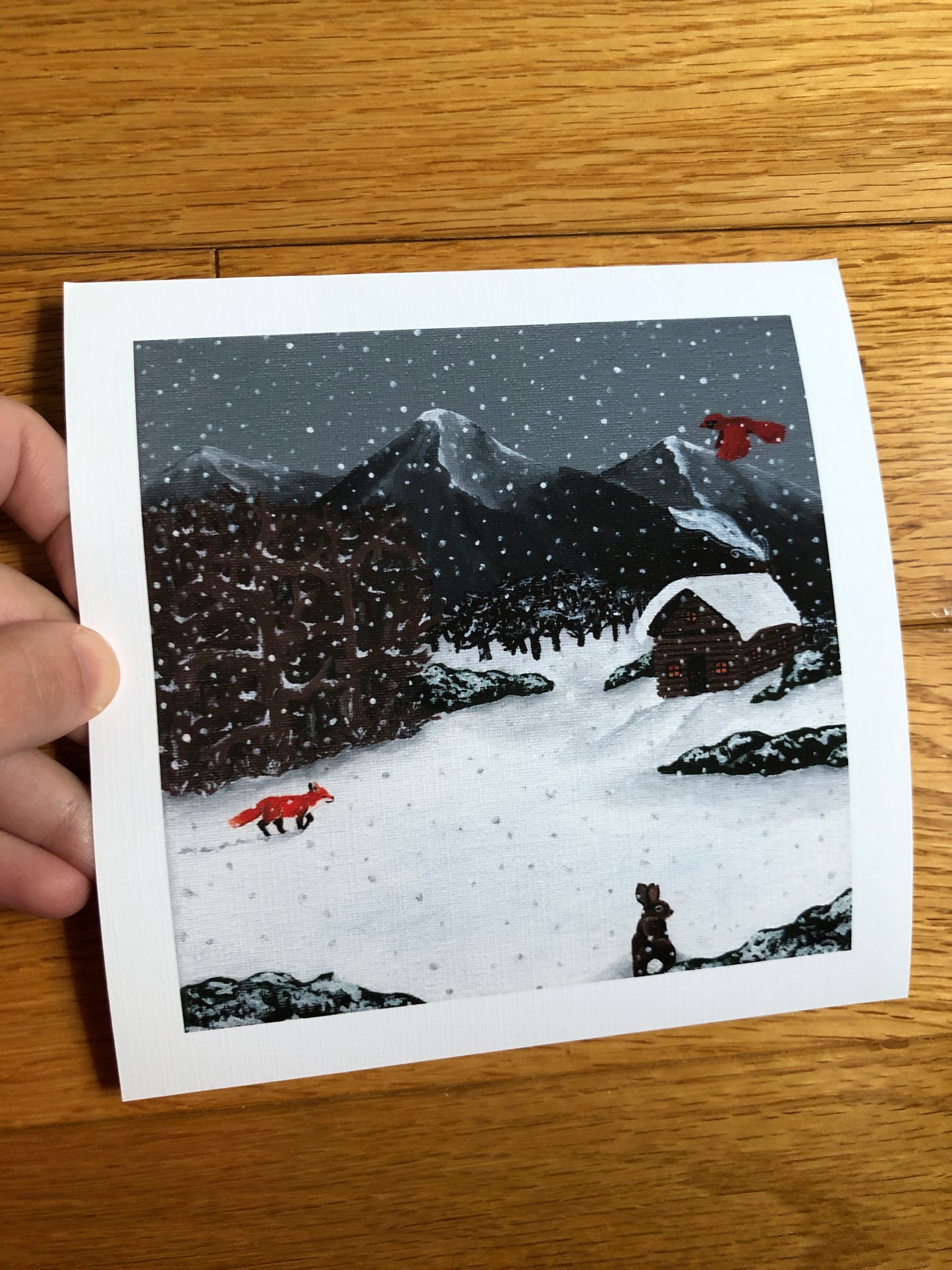 Snowy Scene print - Only TWO available of this paper type! -