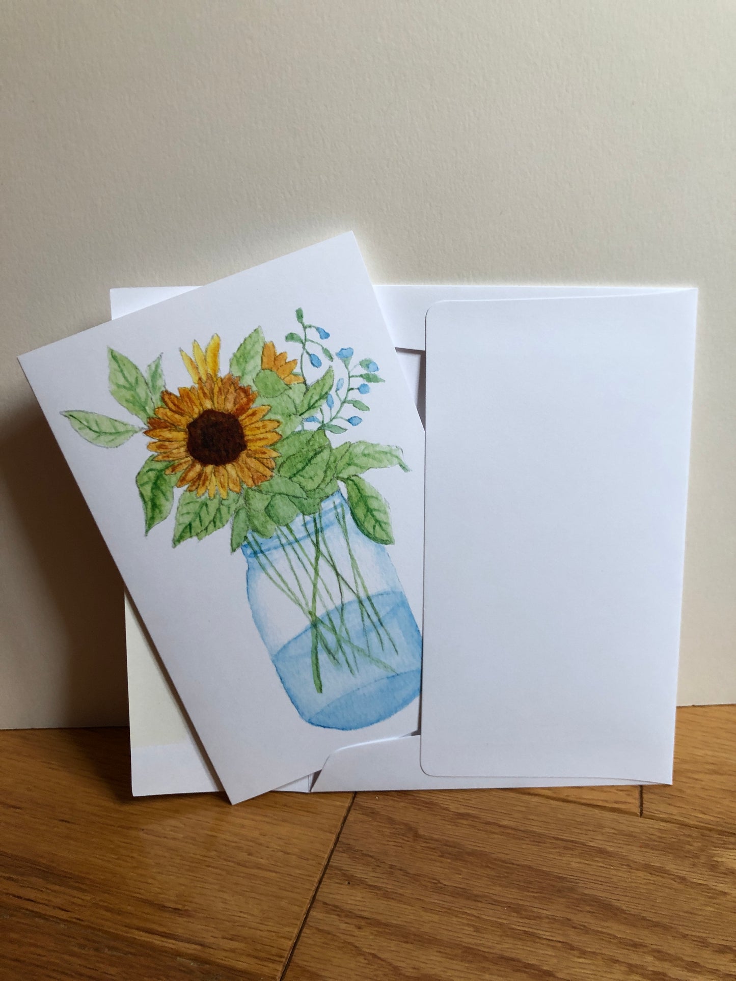 Sunflower Jar notecard