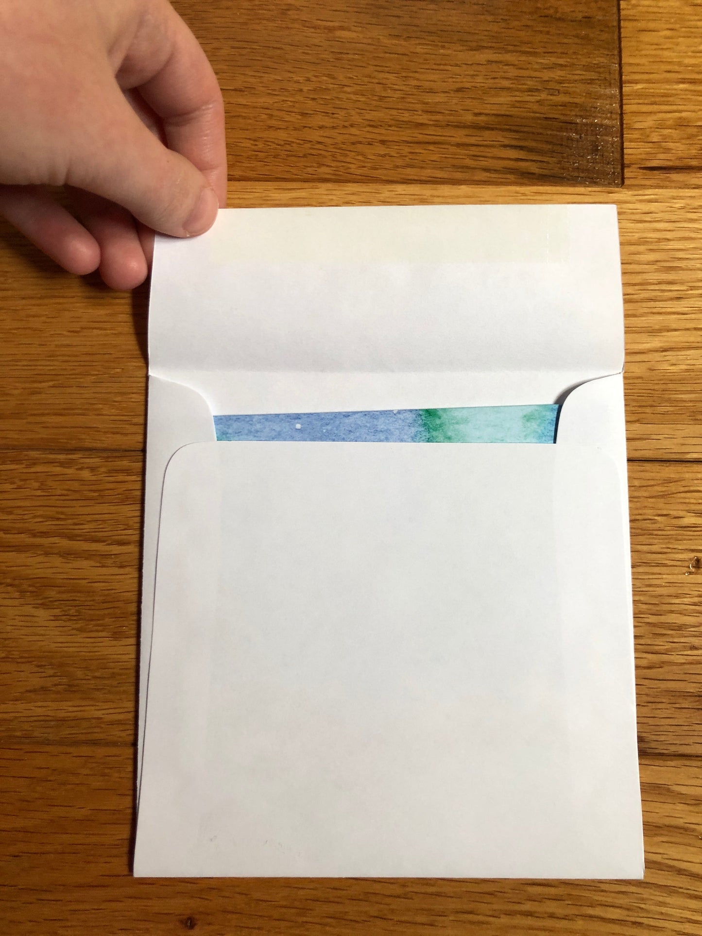 Norwegian landscape watercolor notecard