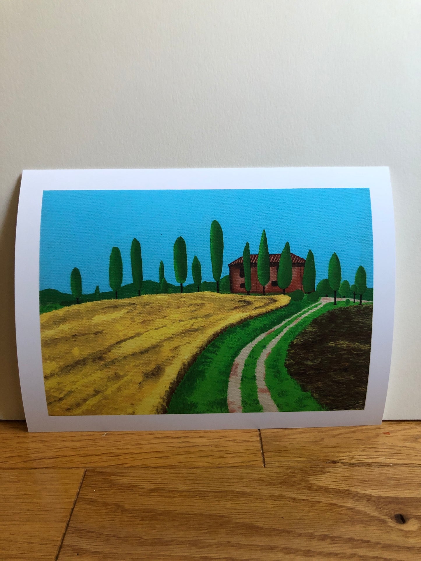 Tuscan landscape print