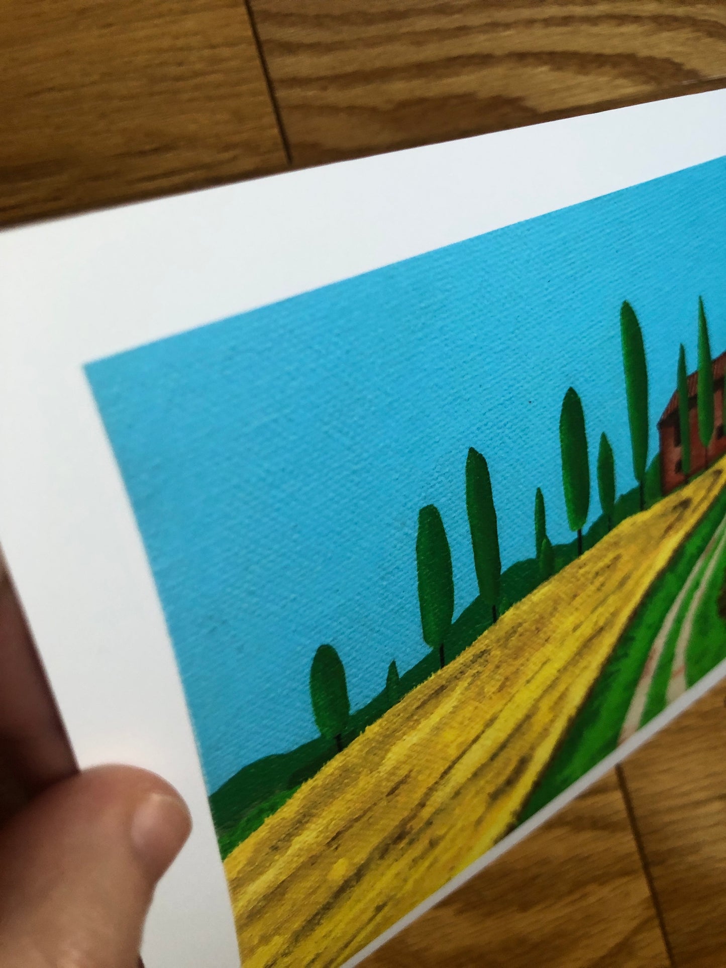 Tuscan landscape print