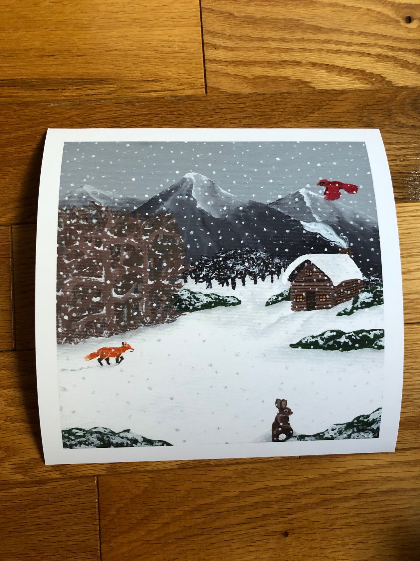 Snowy Scene print