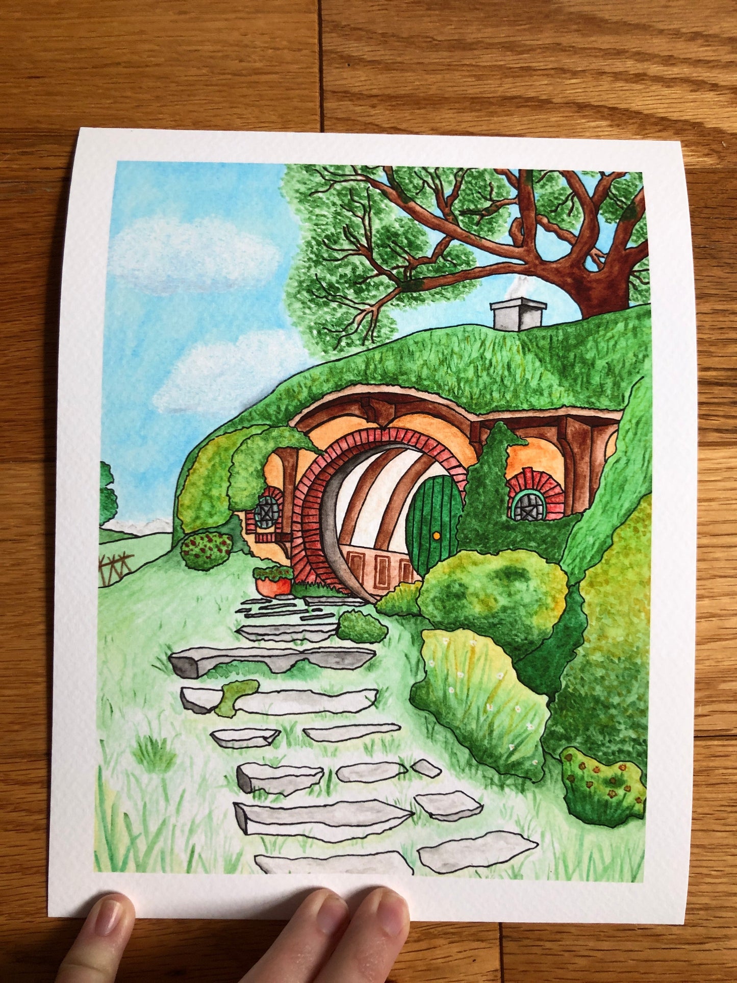 Bag End Watercolor Print