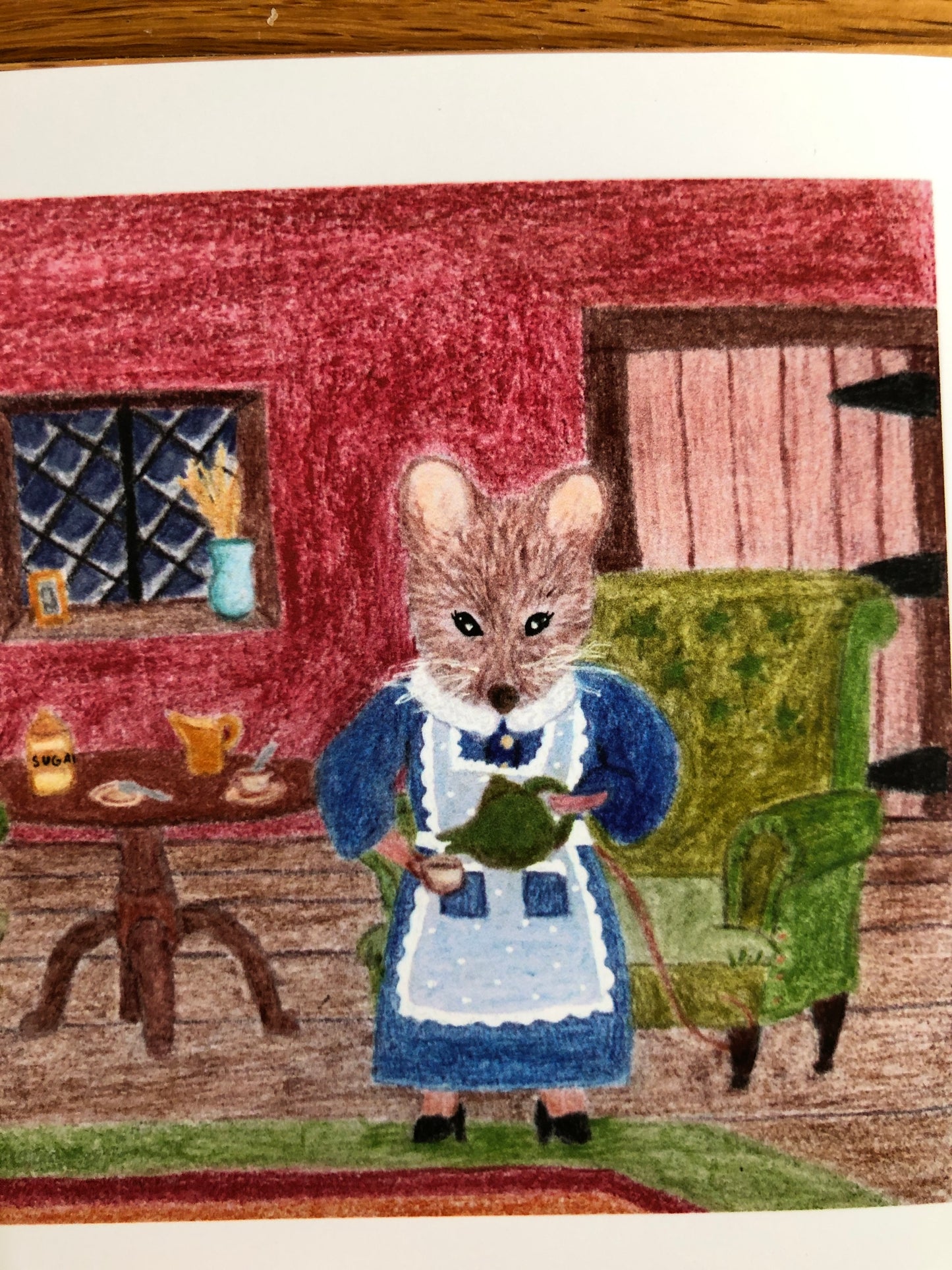 Home Squeak Home Colored Pencil Drawing