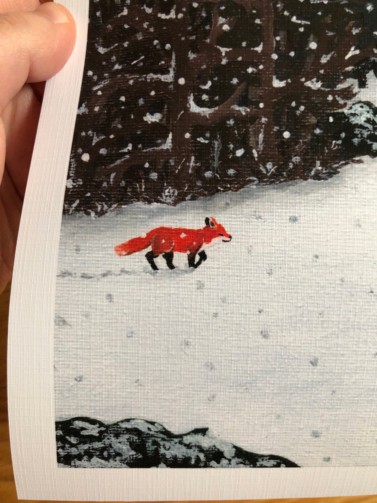 Snowy Scene print - Only TWO available of this paper type! -