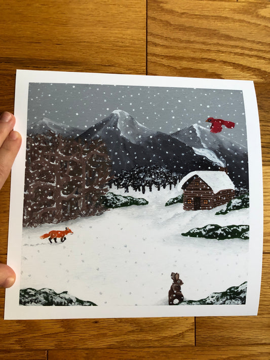 Snowy Scene print