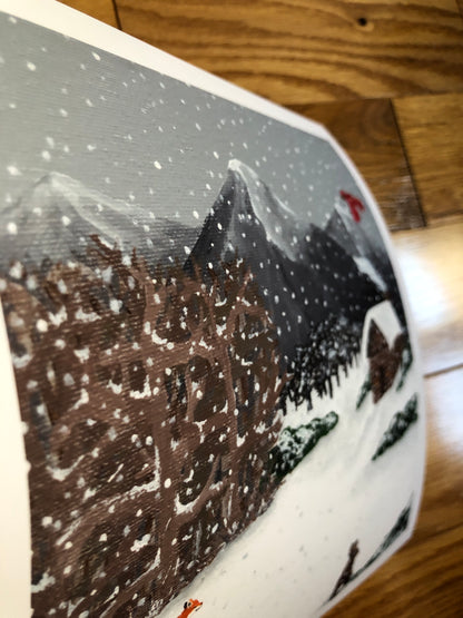 Snowy Scene print