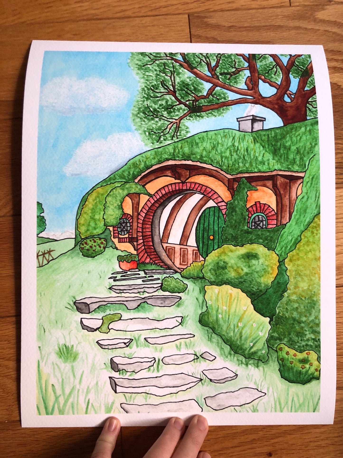 Bag End Watercolor Print